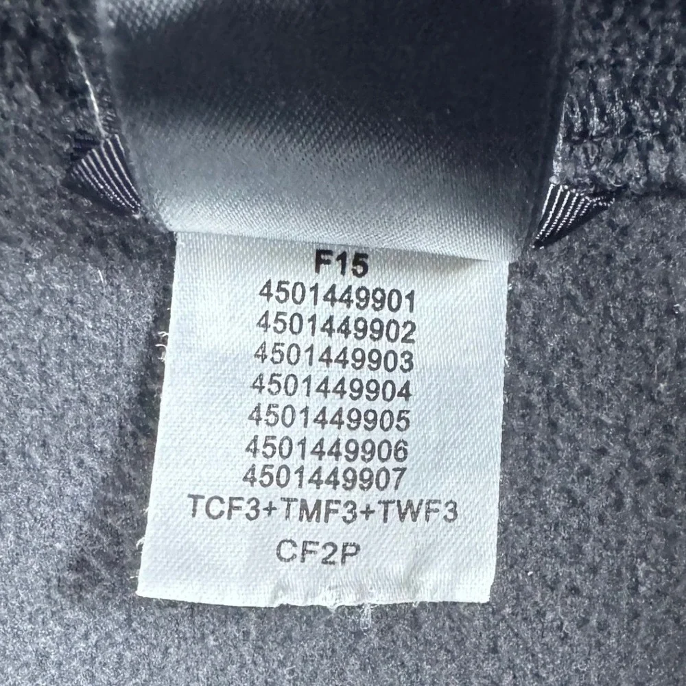 The North Face‎ Mens XXL Black Full Zip Fleece Jacket Thumbholes CF2P F15